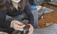 POV Japanese footjob in 4k