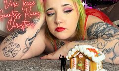 Vore Tease - Giantess ruins Christmas