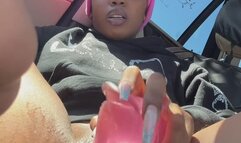 Nothing is better than enjoying the weather and playing with my pussy.