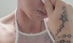 Breathing held to the extreme until the face turns red as a crab