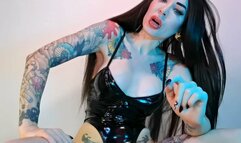 Suck yourself, gay bitch! - Auto fellatio , cei