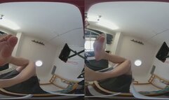 3DVR180 QINGQING POV high heeled sandals crush and humiliate the dwarves