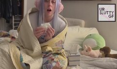 Kat LaCroix Catches a Cold