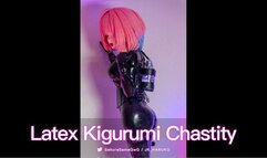 KMM-mini-09 - Latex Kigurumi Chastity Cum