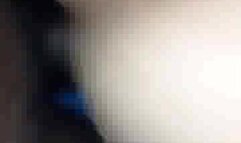 Hubby films as he lets his blonde wife try some BBC