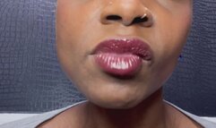 ASMR EBONY LIPS CHEWING GUM AND SMACKING LIPS ????
