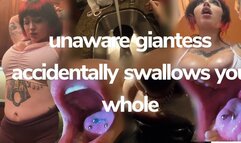 Unaware Giantess Accidentally Swallows you Whole in Her Drink! (Partial POV)