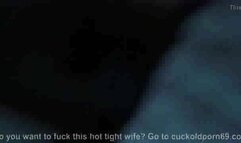 Cheating hotwife waits for her BF to leave