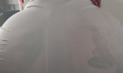 All my farts from my big ass come out onto his cock, I excite him so much with my farts and my sexy dress
