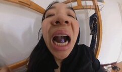 VR360 ANNA humiliated the dwarf with her mouth