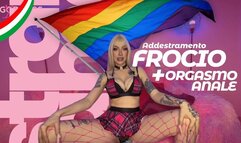 Addestramento frocio + orgasmo anale ITA