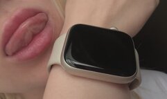 Apple Watch and lips fetish