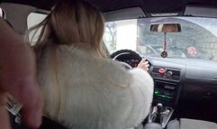 Auntie drives her nephew to school and causes chaos in high heels