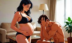 Filthy Talk Cuckold Pregnancy Reveal. Erotic Audio.