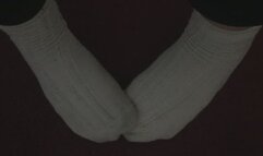 MY FEET WEARING BOW SOCKS