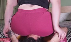 Farts in the face, pants, socks, and hairy pussy