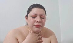 Coughing fit Sweaty face after workout