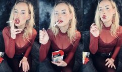 Your addiction is calling u to get u back while Chain Smoking marlboro red