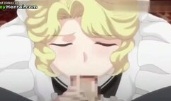 Splendid busty girl gives pleasure with her boobs