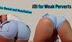 Ass Denial and Humiliation: JOI for Weak Perverts