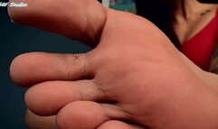 Shoe cuck CAUGHT! GM will dominate tiny man with what he desires, GIANT BARE FEET! Pt 2 - MOV