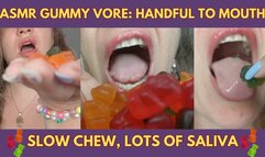 ASMR Gummy Vore: Handful to Mouth, Slow Chew, Lots of Saliva