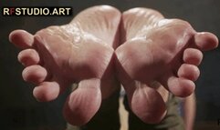 Thea - Sweet Foot Show, Close-Up Soles, Wrinkles and Wiggling Toes (FULL HD MP4)