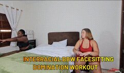 INTERRACIAL BBW FACESITTING DOMINATION WORKOUT - ROSALIA PEACH - FULL VERSION - NEW JANUARY 2026