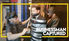 Businessman Tonny is dominated by Dom Barbudo and Ginger Cowboy Boots (1080) Gay Bondage - Gay Domination - Tape Bondage - Suit & Tie - Leather - BDSM