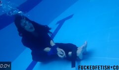 WMV Sexy Moonblack Underwater scream tied up female desperation 736