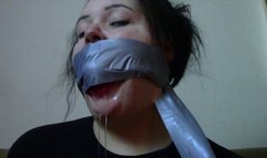 Ballgagged and Taped Tight! Starring: Layla Moore, 2015 Remaster, HD 1080p