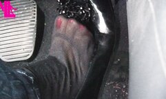 Revving in black flats and jeans and red nail polish