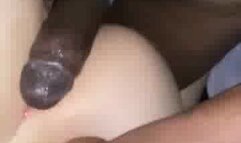 Watch as his big black monster cock stretches out my pussy
