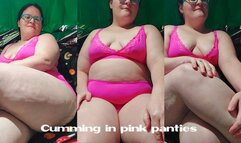 Cumming in my pink panties