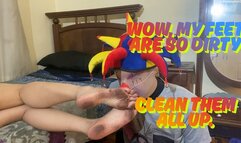 Dirty feet with the clown- Court jester