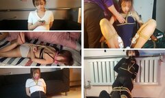 C4SGooning26 BABY Jasmine tickle feet barefeet foot fetish Foot training vibrator underwear fetish ballgag tapegag electric shock Orgasm control eye mask blindfolds GOONING High heel stockings rope bondage swimsuit