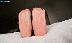Latina TIA thick wrinkled soles get oil treatment! Pt 3 - MP4