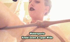 Watersports Kneel Down Toilet Slave Take My Golden Nectar Pissing POV