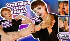 Crys Helps Izzie Relax (Foot Massage and Worship) - Featuring Crys Marshall and Izzabella "Izzie" Robbins