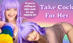 Take Cock For Her - She only fucks guys who let her watch men fuck them! - Make Me Bi, Bisexual Encouragement, Bi-Sexual, Female Domination, Femdom POV, Blowjob Encouragement with Mistress Mystique Hoops - WMV