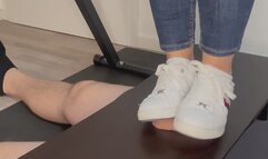 #2 Cock Trample in white Sneakers