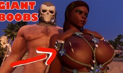 Giant Boobs Ebony Princess Anal (Wildlife Animation)