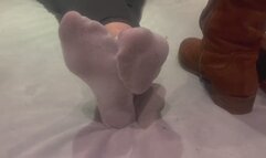 Ignoring You on My Phone – Boots to Socks to Bare Feet (POV)