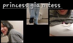 PUBLIC GIANTESS RESTROOM Princess GIA N TESS FARTING PEEING SPITTING FEEDING YOU