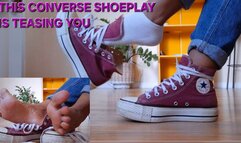 Converse Shoeplay Tease: Sweaty Socks Removal, Jeans & Barefeet Footplay