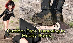 Face Trampling Under Muddy Boots - Nataly Crushes Your Face in the Forest Dirt