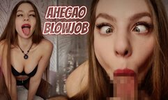 Ahegao Blowjob Dirty Finish 4K