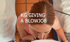 KG GIVING A BLOWJOB