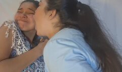 She smelled my bad morning breath! Whoops!