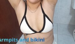 My armpits with growing hair